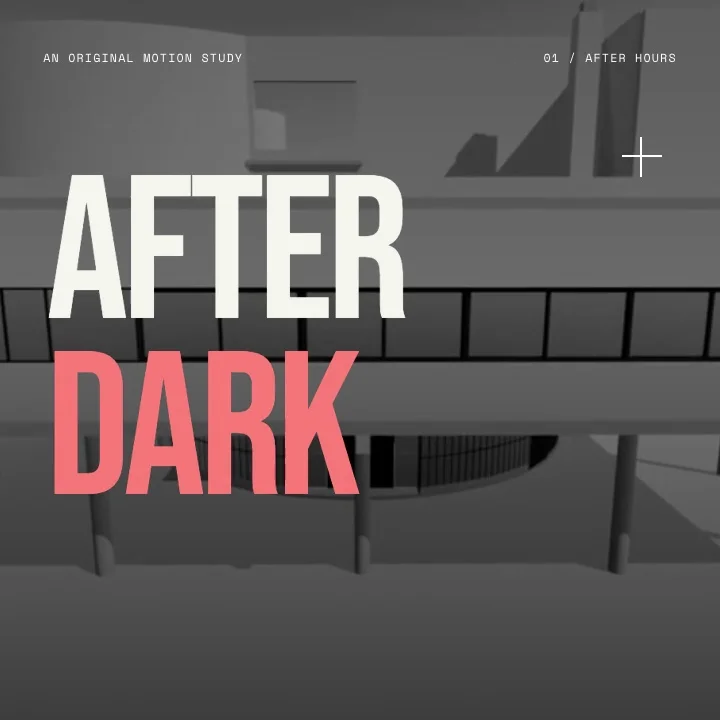 Kinetic typography: opening frame