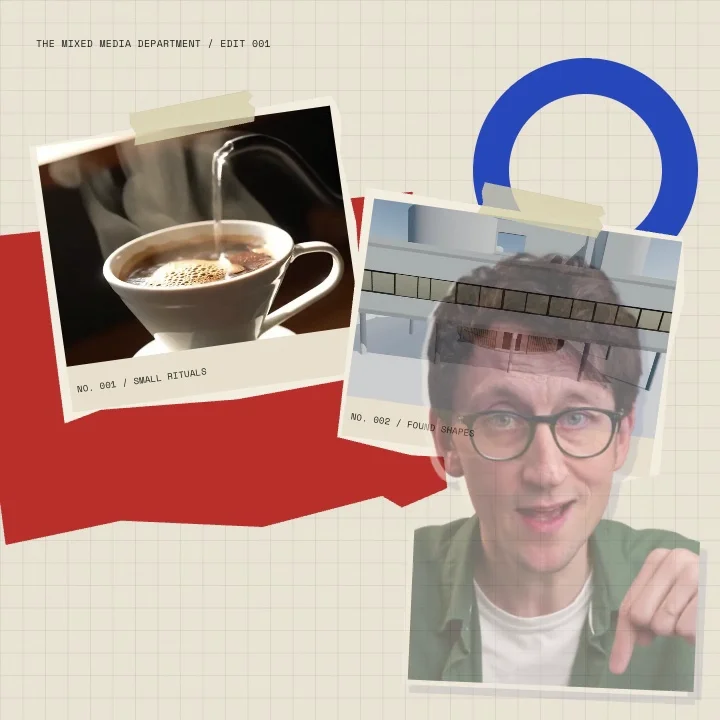 Mixed-media collage: second editing beat
